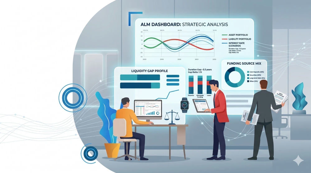 Financial dashboard with asset tracking, AI insights and strategic analysis